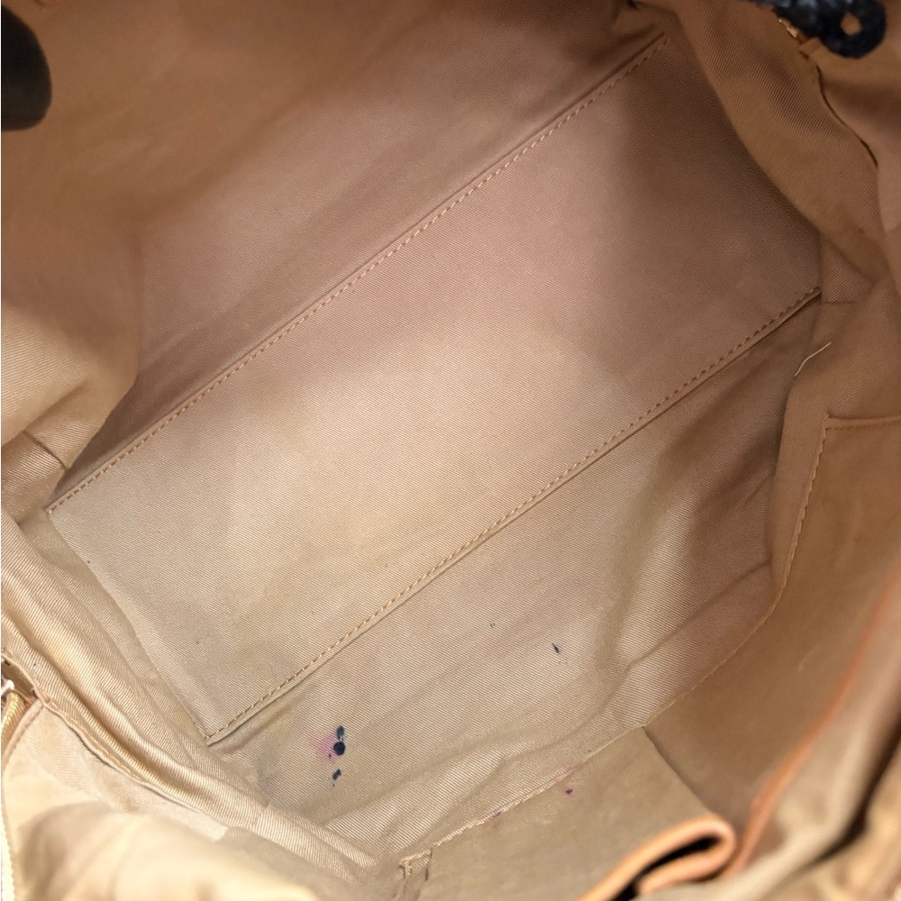 MCM Cognac Leather Satchel with Logo Details - Picture 11 of 11